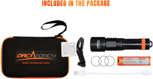 D700 diving LED flashlight