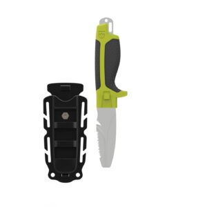 Gear Aid TANU™ NavGreen Dive and Rescue Knife + B.C.D. Adaptor